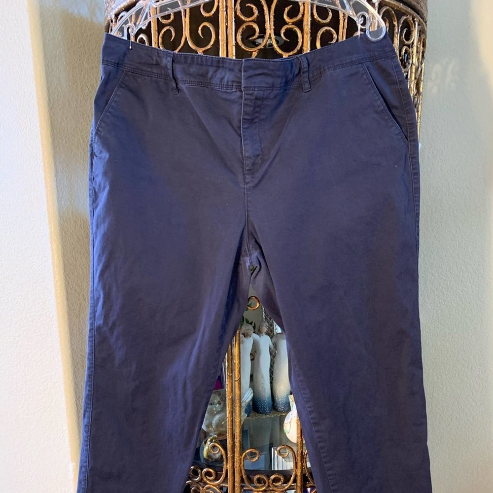 Liz Claiborne City Fit Navy Blue Pants 16